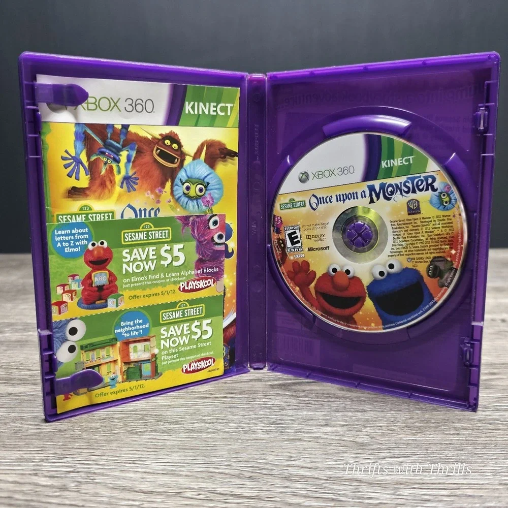 Sesame Street: Once Upon a Monster‎ (Microsoft Xbox 360, 2011)